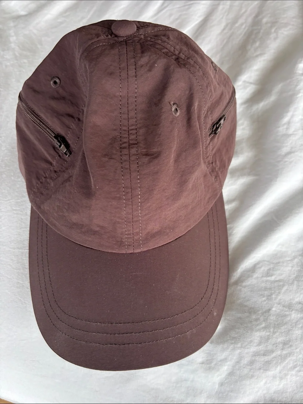 STAUD Deep Maroon Twill Baseball Cap